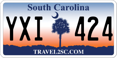 SC license plate YXI424