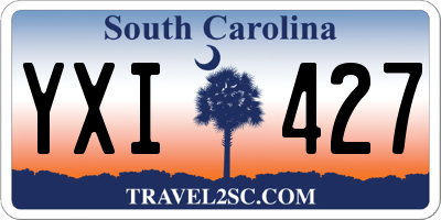 SC license plate YXI427