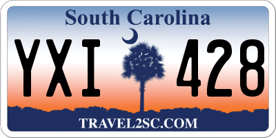 SC license plate YXI428