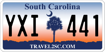 SC license plate YXI441