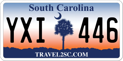 SC license plate YXI446