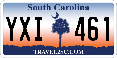SC license plate YXI461