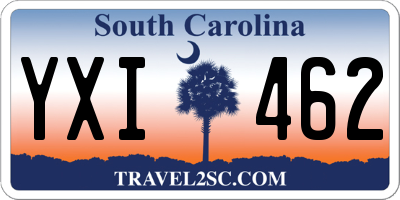 SC license plate YXI462