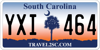 SC license plate YXI464