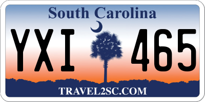 SC license plate YXI465
