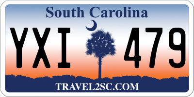 SC license plate YXI479