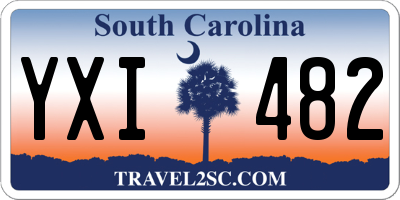 SC license plate YXI482