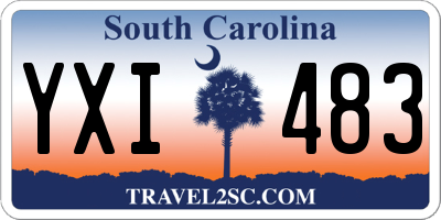 SC license plate YXI483