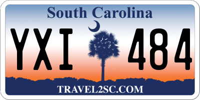 SC license plate YXI484