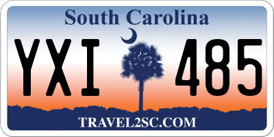 SC license plate YXI485