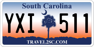 SC license plate YXI511