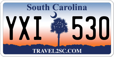SC license plate YXI530