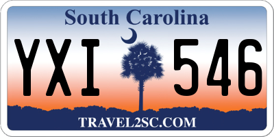 SC license plate YXI546