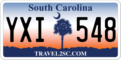 SC license plate YXI548