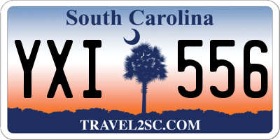 SC license plate YXI556