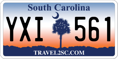 SC license plate YXI561