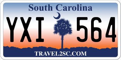 SC license plate YXI564