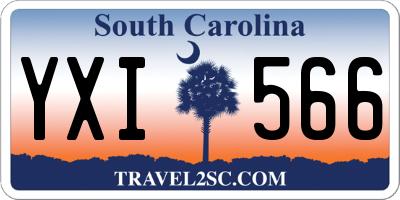 SC license plate YXI566