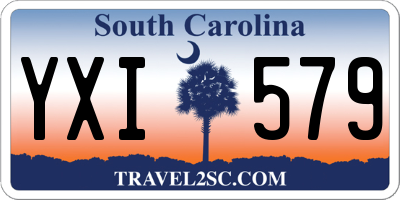 SC license plate YXI579