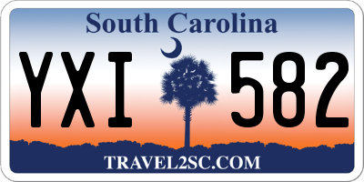 SC license plate YXI582