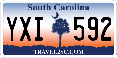 SC license plate YXI592