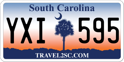 SC license plate YXI595
