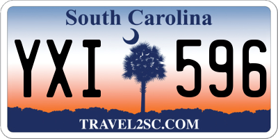 SC license plate YXI596