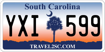 SC license plate YXI599