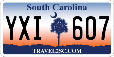 SC license plate YXI607