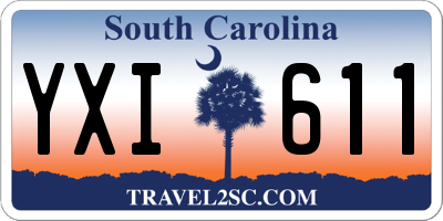 SC license plate YXI611
