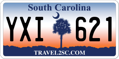 SC license plate YXI621