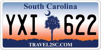 SC license plate YXI622