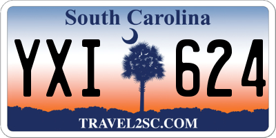 SC license plate YXI624