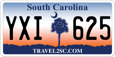 SC license plate YXI625
