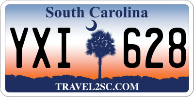 SC license plate YXI628