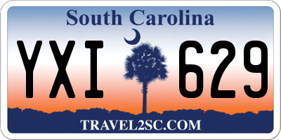 SC license plate YXI629