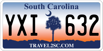 SC license plate YXI632