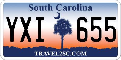 SC license plate YXI655