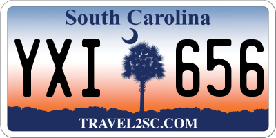 SC license plate YXI656
