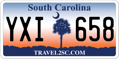 SC license plate YXI658