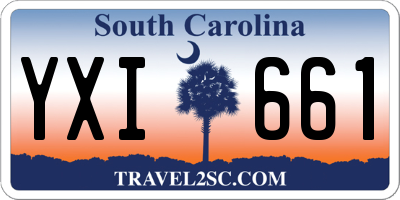SC license plate YXI661