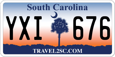 SC license plate YXI676