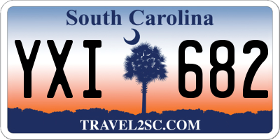 SC license plate YXI682