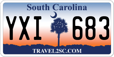 SC license plate YXI683