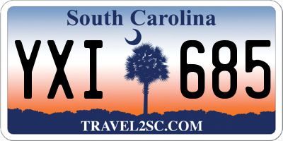 SC license plate YXI685
