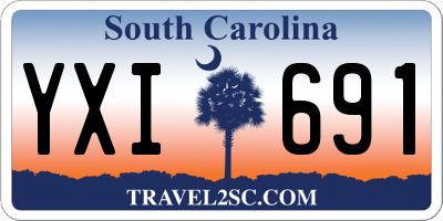 SC license plate YXI691