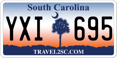 SC license plate YXI695