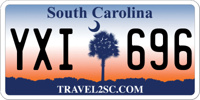 SC license plate YXI696