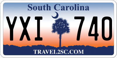 SC license plate YXI740