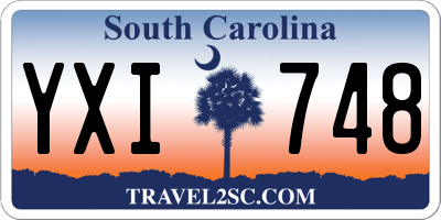 SC license plate YXI748